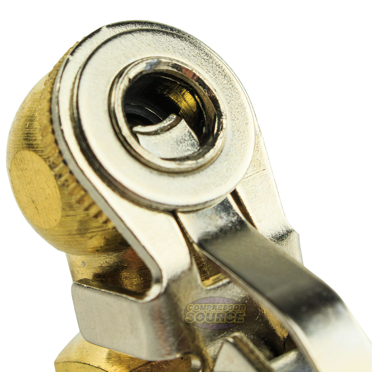 Two Brass Lock On Tire Inflator Locking Air Chuck Air Hose Attachment 1